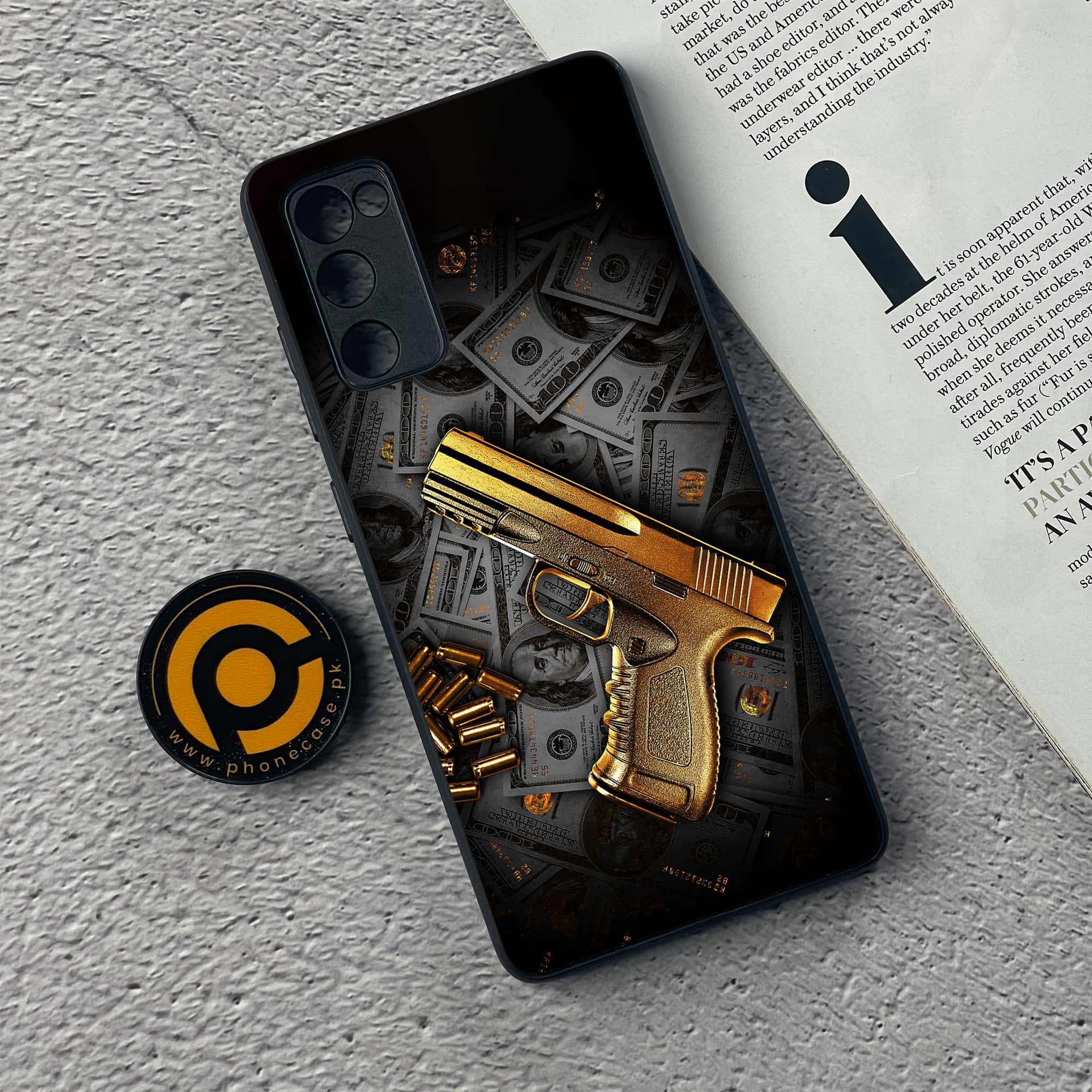 Samsung Galaxy S20 FE Dollar Series Premium Printed Glass soft Bumper shock Proof Case