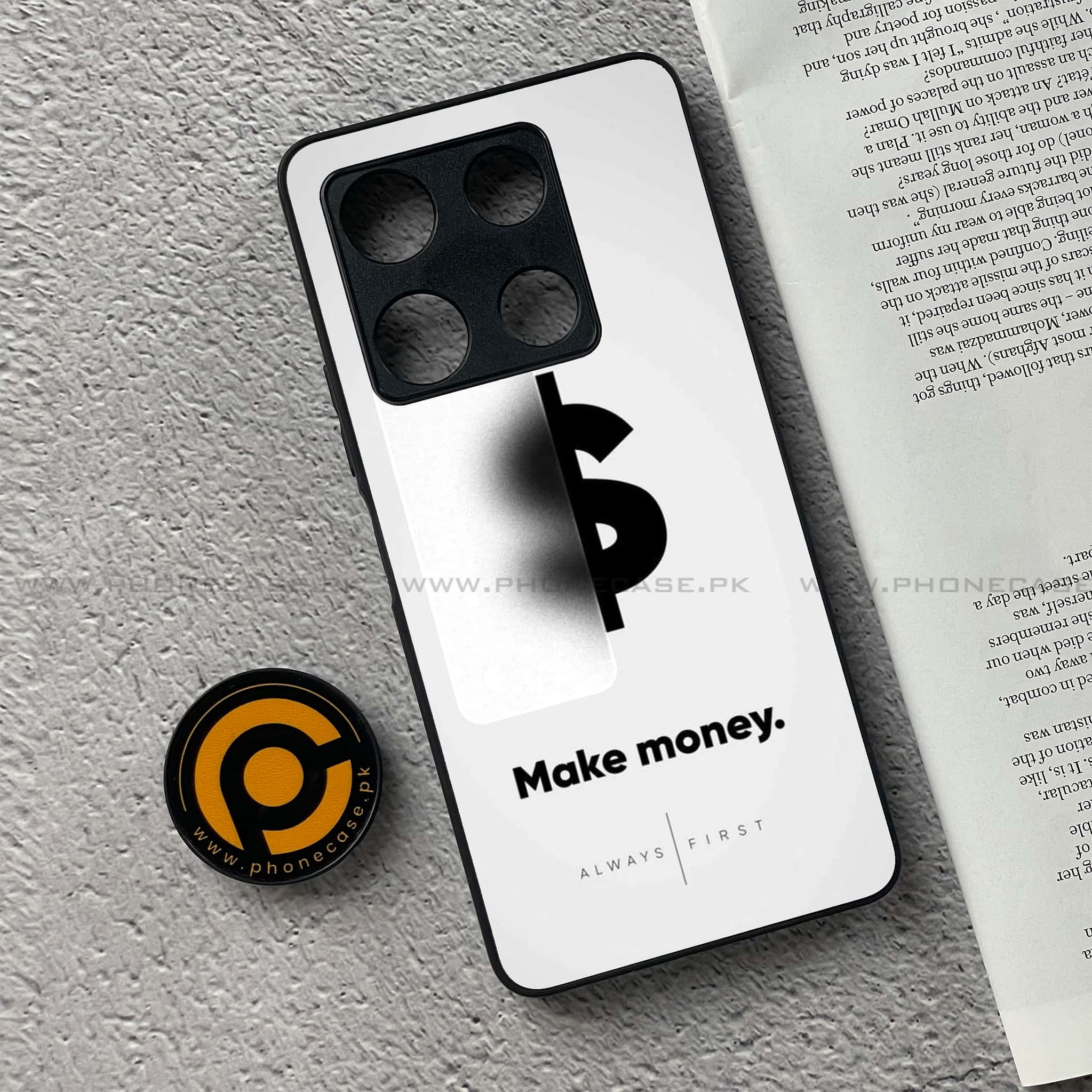 Infinix Note 30 Pro - Dollar Series - Premium Metal Printed soft Bumper shock Proof Case