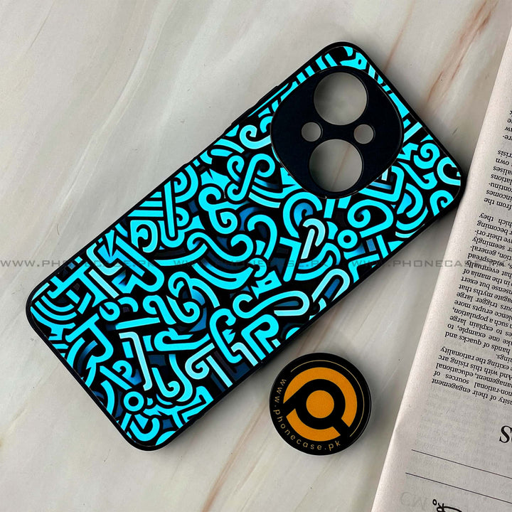 Tecno Spark Go 1 - Doodle Design - Premium Metal Printed soft Bumper shock Proof Case  CS-30303