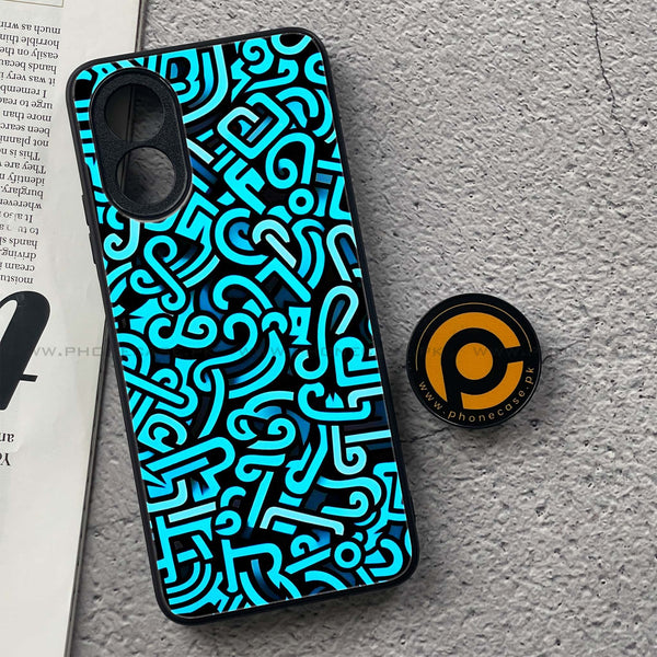 Oppo A18 4G - Doodle Design -  Premium Printed Metal soft Bumper shock Proof Case