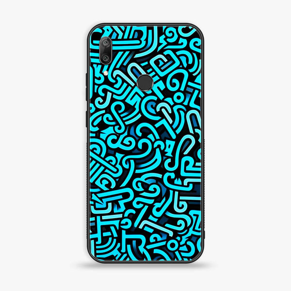 Huawei Y7 Prime (2019) - Doodle Design - Premium Printed Glass soft Bumper shock Proof Case