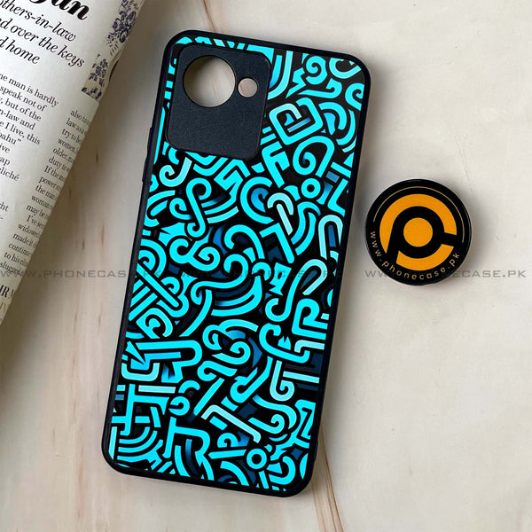Realme C30 - Doodle Design - Premium Printed Glass soft Bumper Shock Proof Case