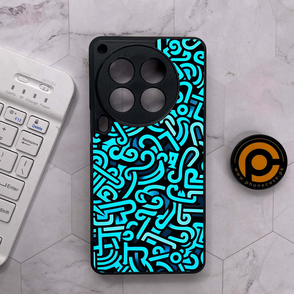 Tecno Camon 30 Premier - Doodle Design - Premium Metal Printed soft Bumper shock Proof Case