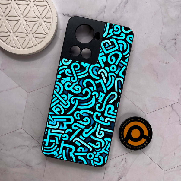 OnePlus 10R - Doodle Design - Premium Metal Printed soft Bumper shock Proof Case
