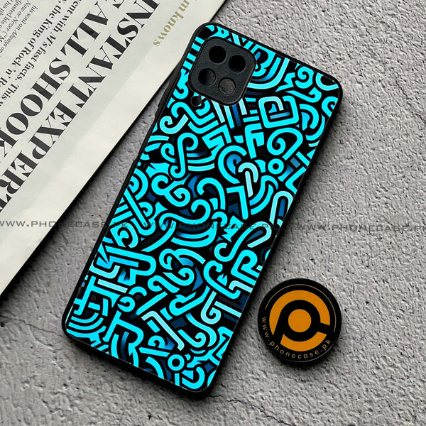 Samsung Galaxy A12/A12 Nacho - Doodle Design - Premium Printed Glass Case