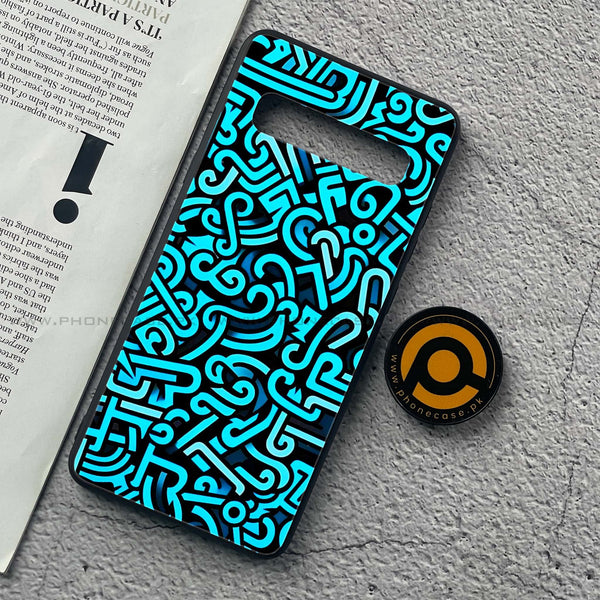 Samsung Galaxy S10 5G - Doodle Design - Premium Printed Glass soft Bumper Shock Proof Case