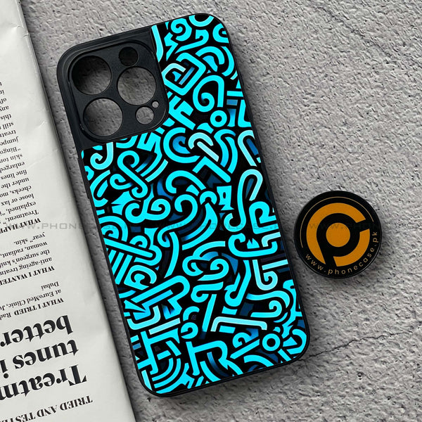 iPhone 15 Pro Max - Doodle Design - Premium Metal Printed soft Bumper shock Proof Case
