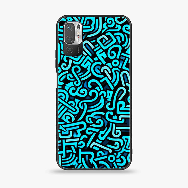 Xiaomi Redmi Note 10 5G - Doodle Design - Premium Printed Glass soft Bumper shock Proof Case