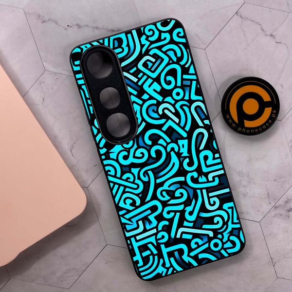 Vivo V50 Lite - Doodle Design - Premium Metal Printed soft Bumper shock Proof Case
