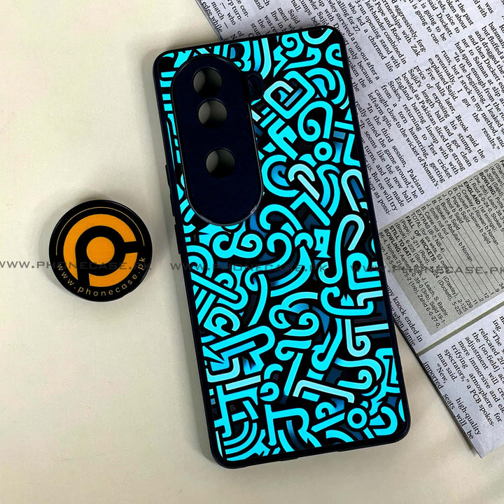 Vivo V40e - Doodle Design - Premium Metal Printed soft Bumper shock Proof Case