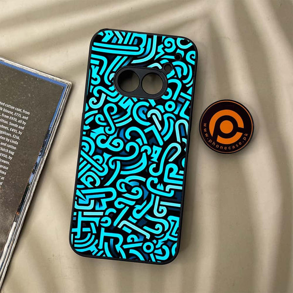 Nothing Phone (2a) - Doodle Design - Premium Metal Printed soft Bumper Shock Proof Case
