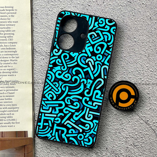 Realme Note 60 - Doodle Design - Premium Printed Metal Soft Case