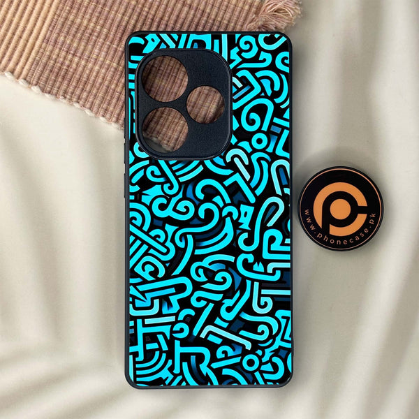Realme GT 6 - Doodle Design - Premium Metal Printed soft Bumper shock Proof Case