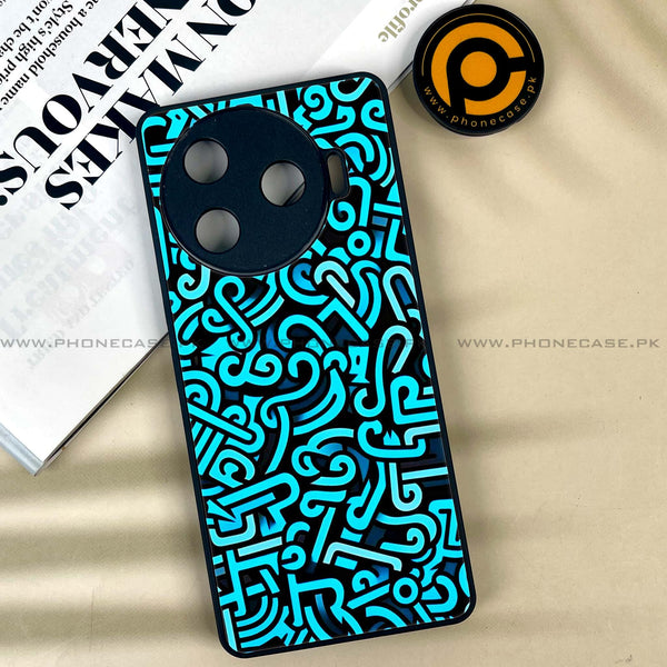 Tecno Camon 30 Pro 5G - Doodle Design -  Premium Printed Metal soft Bumper shock Proof Case