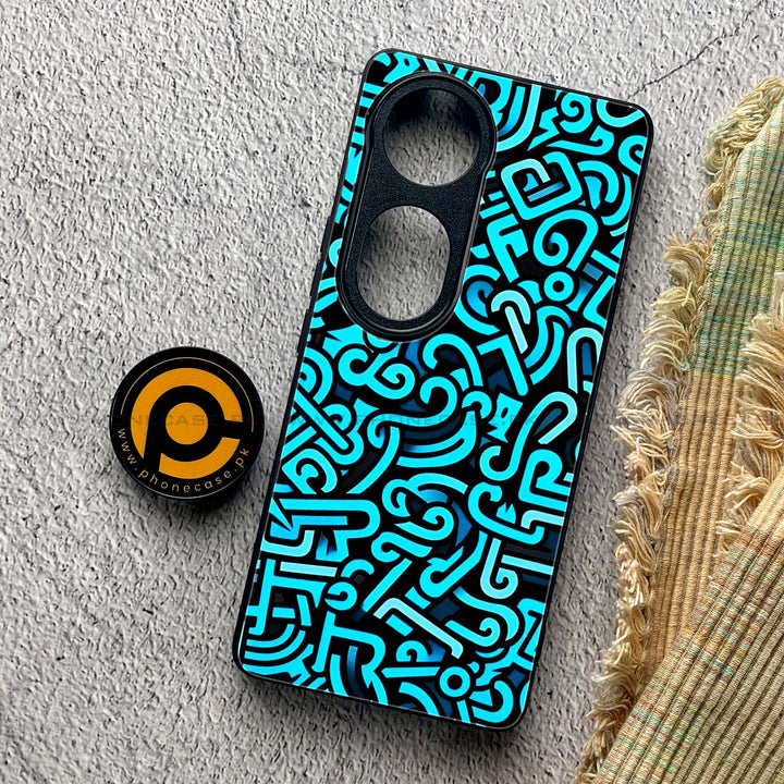 Vivo V40 - Doodle Design - Premium Metal Printed soft Bumper shock Proof Case