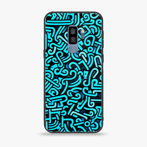 Samsung Galaxy S9 Plus - Doodle Design - Premium Printed Glass soft Bumper Shock Proof Case