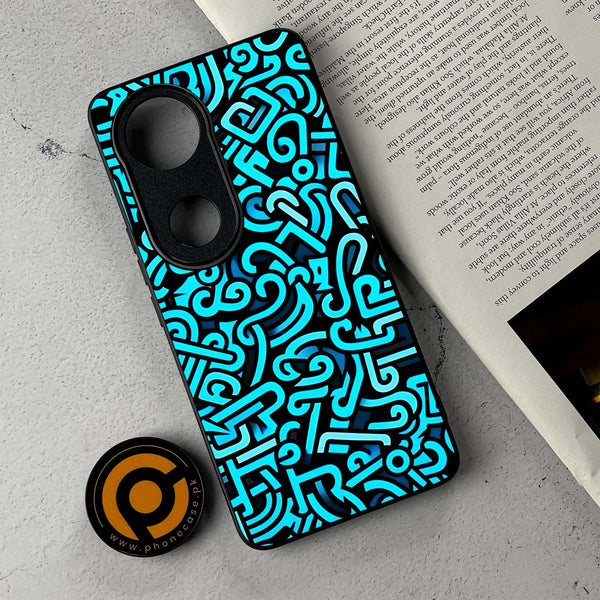 Vivo V50 - Doodle Design - Premium Metal Printed Soft Bumper Shockproof Case