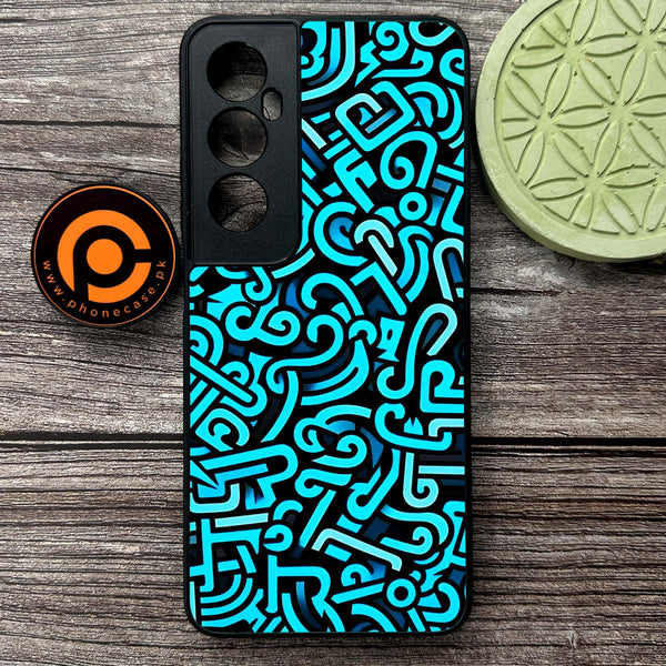 Realme C65  - Doodle Design - Premium Metal Printed soft Bumper shock Proof Case