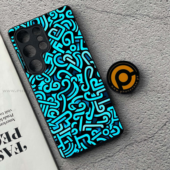 Samsung Galaxy S25 Ultra - Doodle Design - Premium Metal Printed soft Bumper shock Proof Case
