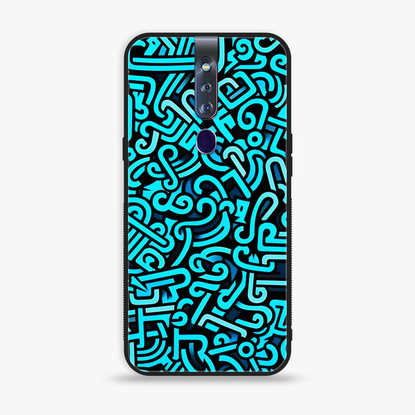 Oppo F11 Pro - Doodle Design - Premium Printed Glass soft Bumper shock Proof Case