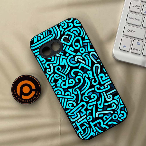 Google Pixel 9a - Doodle Design - Premium Metal Printed soft Bumper Shock Proof Case