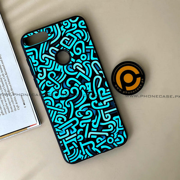 HUAWEI Y7 PRIME (2018) - Doodle Design - Premium Printed Glass soft Bumper Shock Proof Case