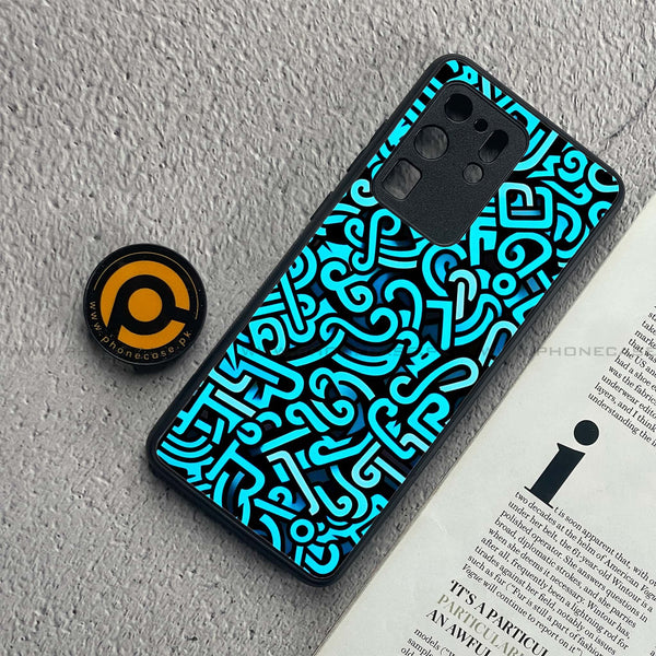 Samsung Galaxy S20 Ultra - Doodle Design - Premium Metal  Printed soft Bumper shock Proof Case