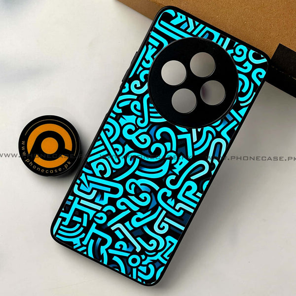 Oppo Reno 12F 4G - Doodle Design - Premium Printed Glass soft Bumper shock Proof Case