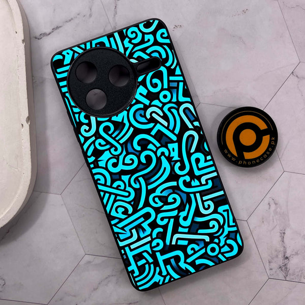 Xiaomi Poco F7 Pro 5G - Doodle Design - Premium Metal Printed soft Bumper shock Proof Case
