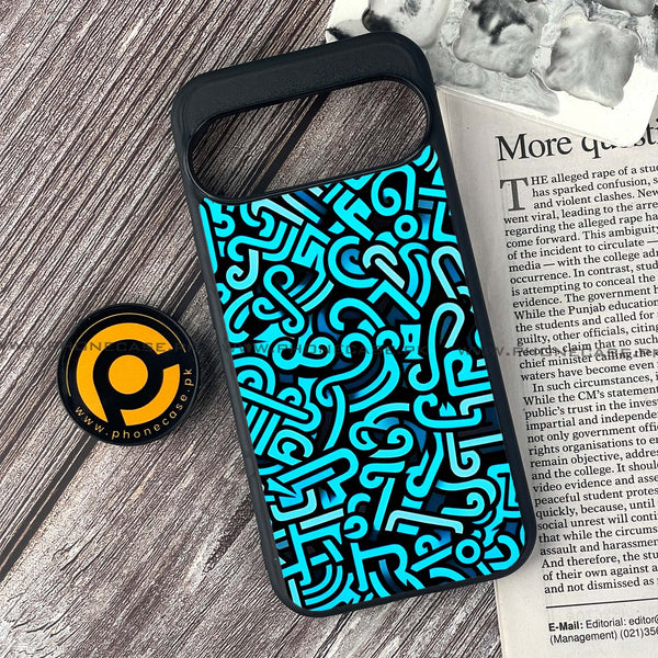 Google Pixel 9 - Doodle Design - Premium Printed Glass soft Bumper shock Proof Case