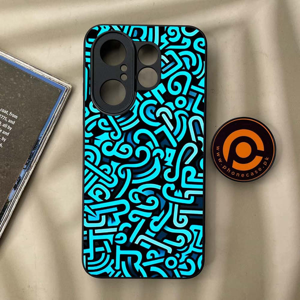 Vivo X200 FE - Doodle Design - Premium Metal Printed soft Bumper Shock Proof Case