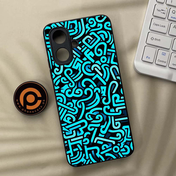 Tecno Spark Go 2 - Doodle Design - Premium Metal Printed soft Bumper Shock Proof Case