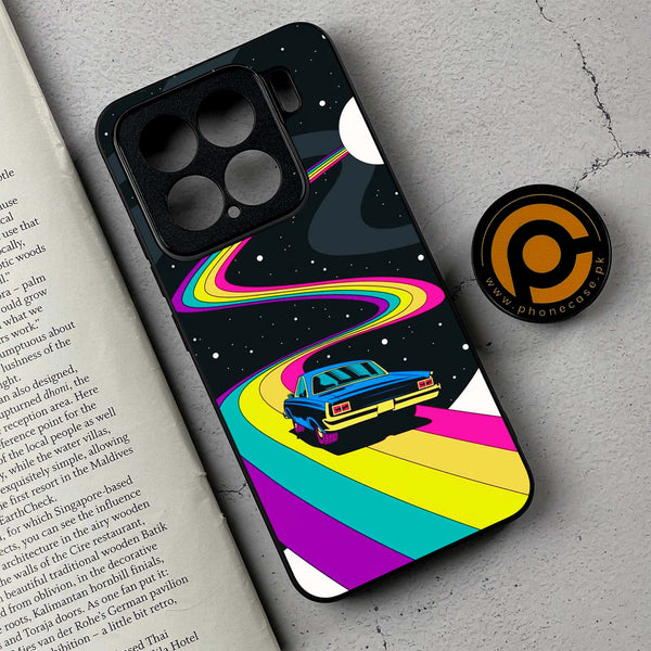 Xiaomi 15 - Drive To The Moon  - Premium Metal Printed soft Bumper shock Proof Case