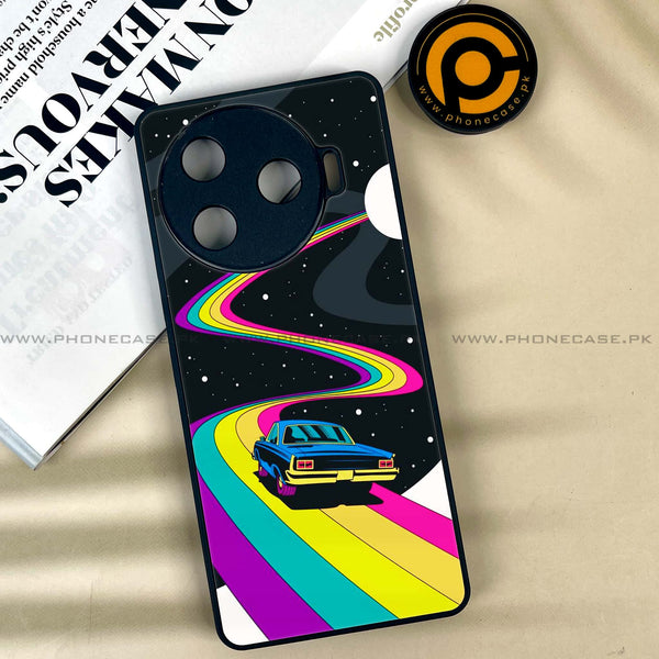 Tecno Camon 30 Pro 5G - Drive To The Moon -  Premium Printed Metal soft Bumper shock Proof Case