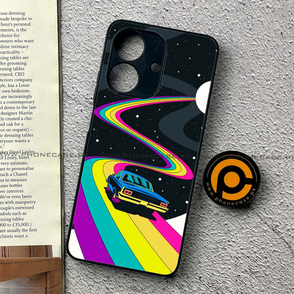 Realme Note 60 - Drive To The Moon - Premium Printed Metal Soft Case