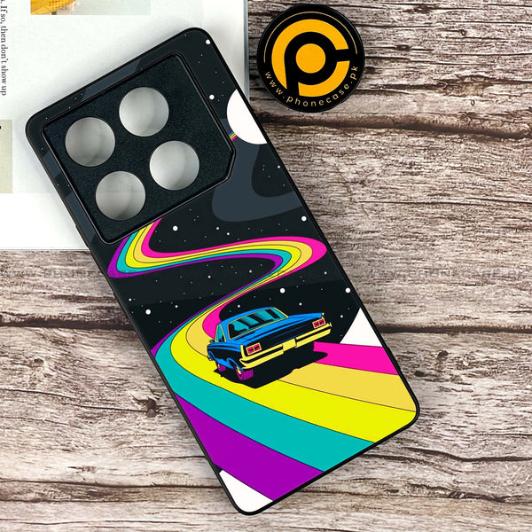 Infinix GT 20 Pro - Drive To The Moon -  Premium Printed Metal soft Bumper shock Proof Case