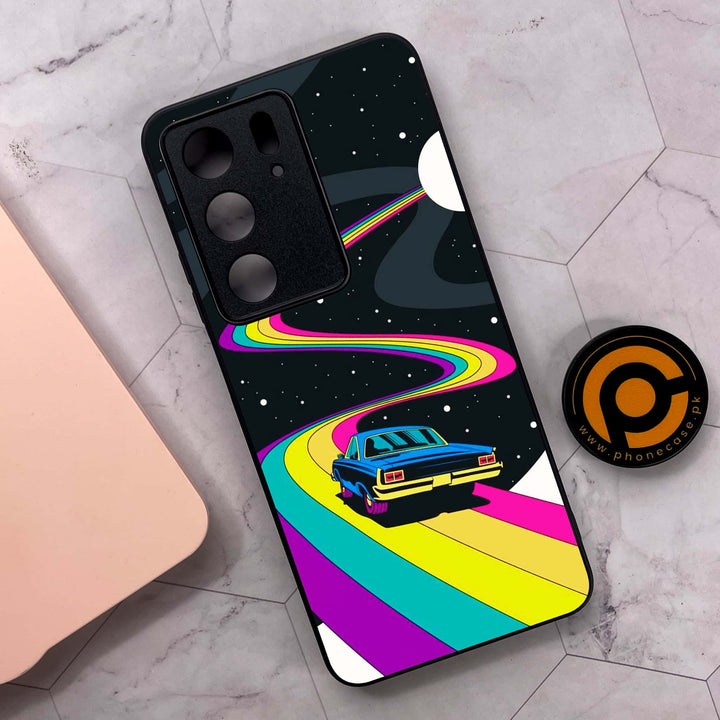 Realme C75x 4G - Drive To The Moon - Premium Metal Printed soft Bumper shock Proof Case