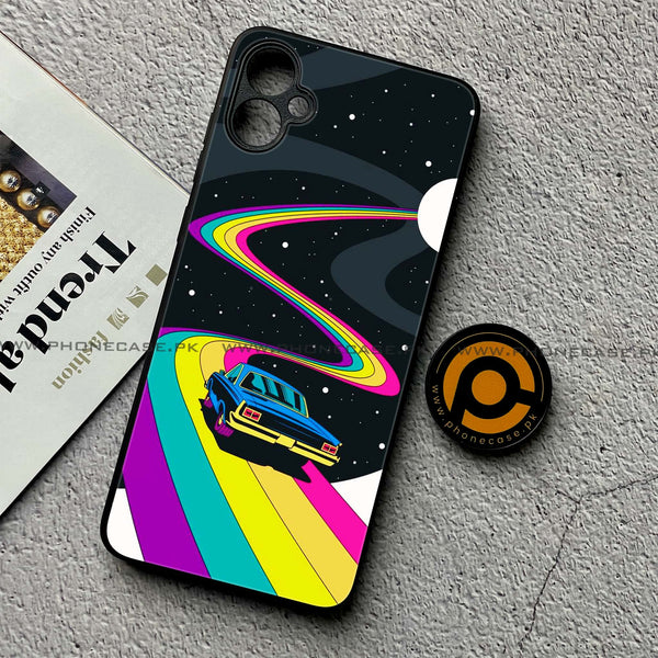 Samsung Galaxy A05 - Drive To The Moon - Premium Metal Printed soft Bumper shock Proof Case