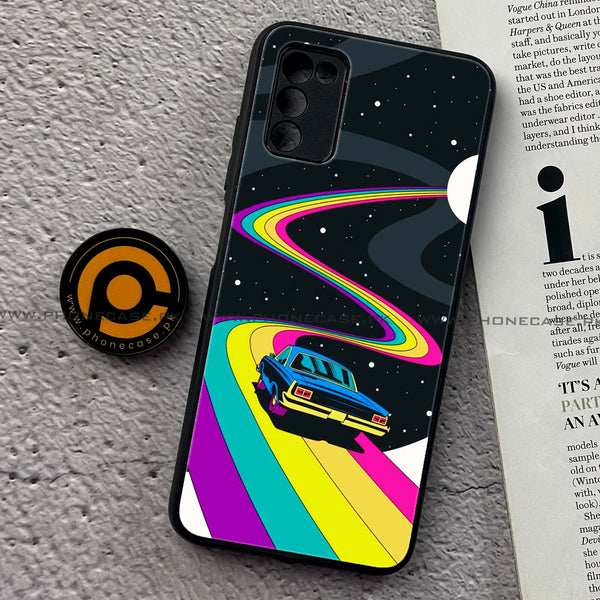 Samsung Galaxy A02s -  Drive To The Moon - Premium Printed Metal Soft Case