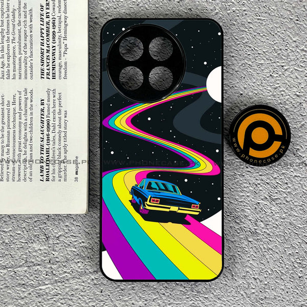 Tecno Spark 30 Pro - Drive To The Moon - Premium Printed Metal soft Bumper shock Proof Case CS-39964 CS-41066