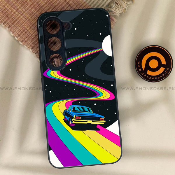 Tecno Spark 40 Pro - Drive To The Moon - Premium Metal Printed soft Bumper shock Proof Case