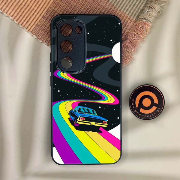 Tecno Spark 40 Pro Plus - Drive To The Moon - Premium Metal Printed soft Bumper shock Proof Case