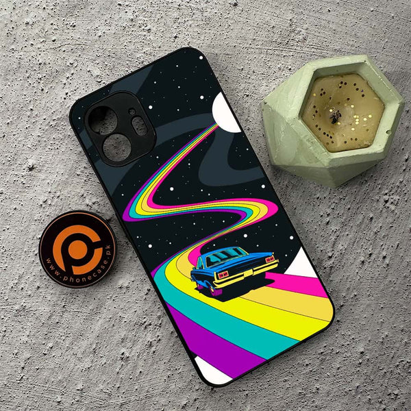 Nothing Phone 2 - Drive To The Moon - Premium Metal Printed soft Bumper shock Proof Case