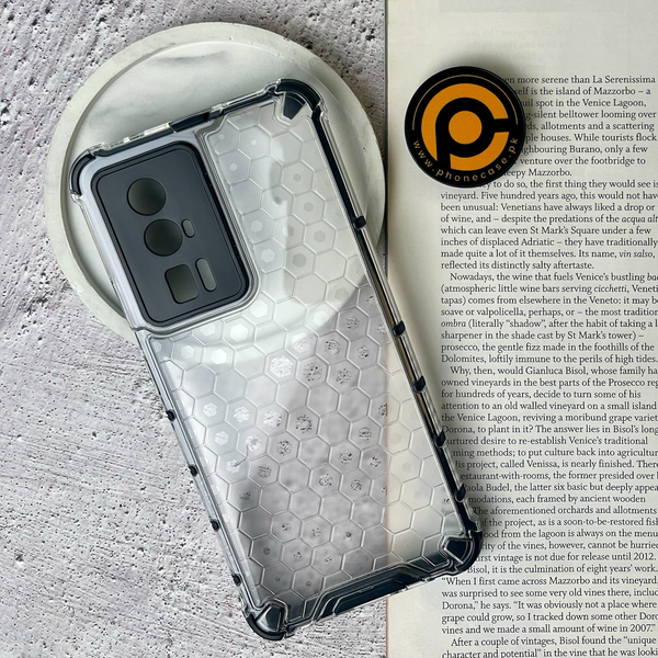 Xiaomi Poco F5 Pro/ Redmi K60 Pro - Airbag Shockproof Hybrid Armor Honeycomb Transparent Cover