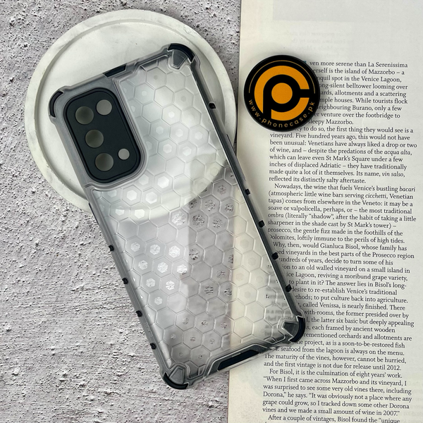 Oppo Reno 5 Airbag Shockproof Hybrid Armor Honeycomb Transparent Cover