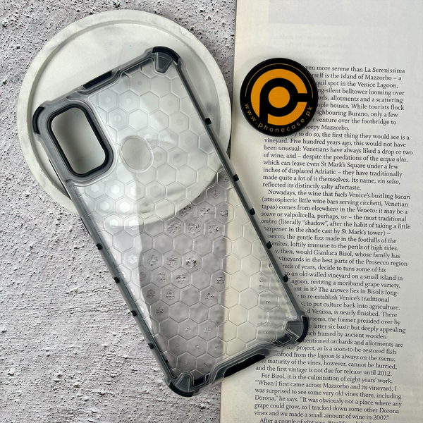 Galaxy M30s/Galaxy M21 Airbag Shockproof Hybrid Armor Honeycomb Transparent Cover
