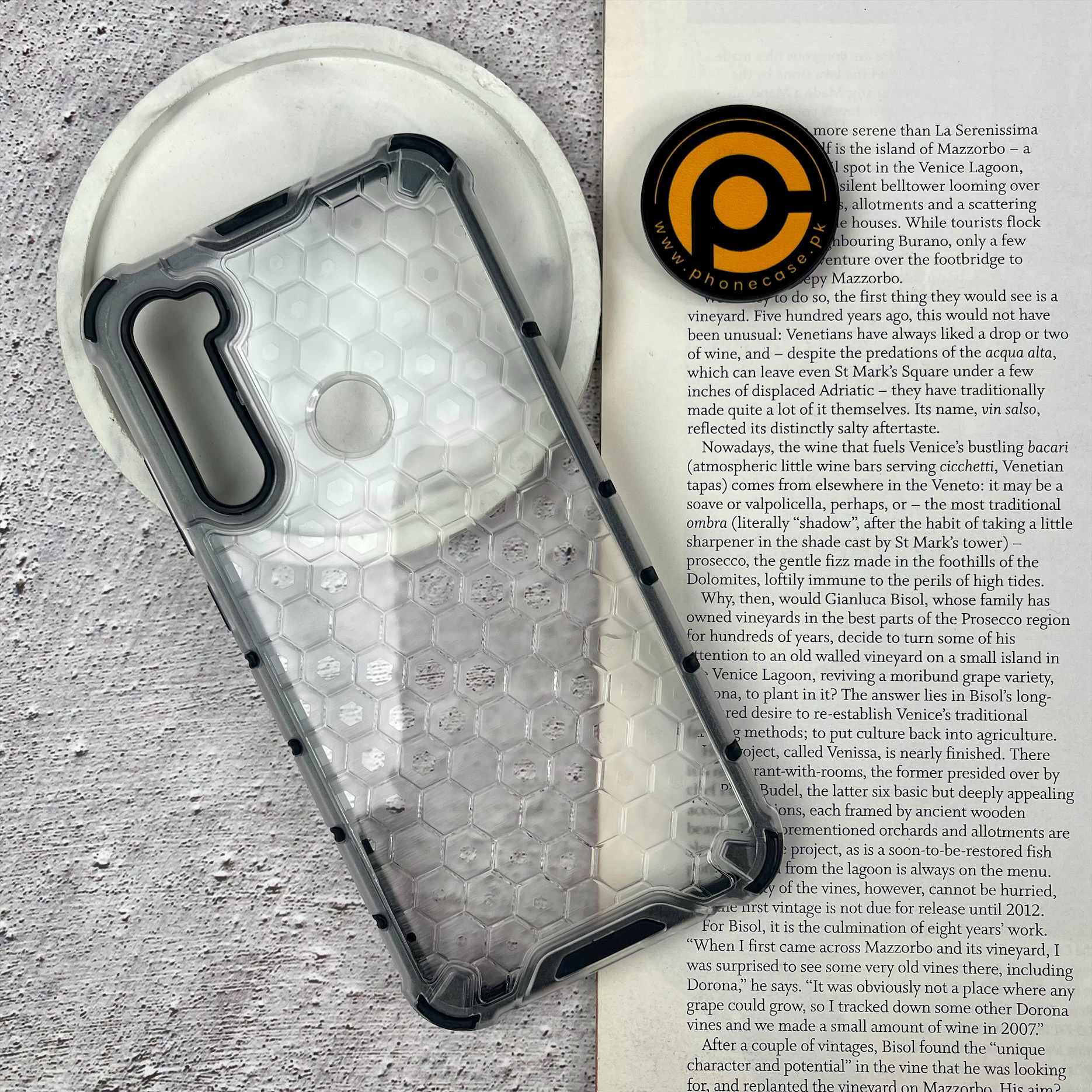Redmi Note 8 Airbag Shockproof Hybrid Armor Honeycomb Transparent Cover