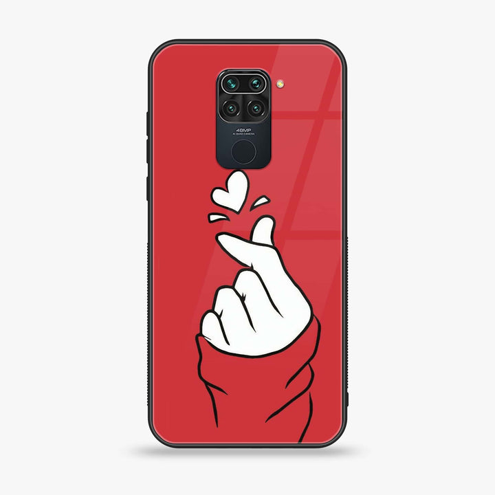 Xiaomi Redmi 10X - Finger Heart BTS -  Premium Printed Metal soft Bumper shock Proof Case