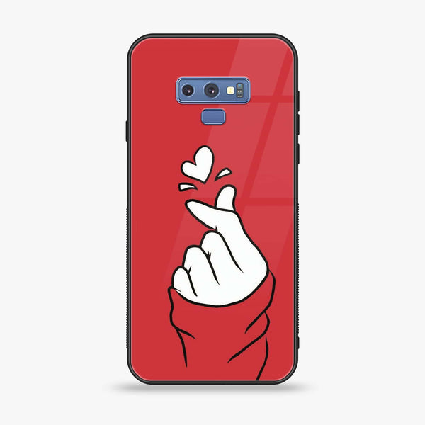 Samsung Galaxy Note 9 -  Finger Heart BTS - Premium Metal Printed soft Bumper shock Proof Case CS-31305 CS-32064 CS-36658