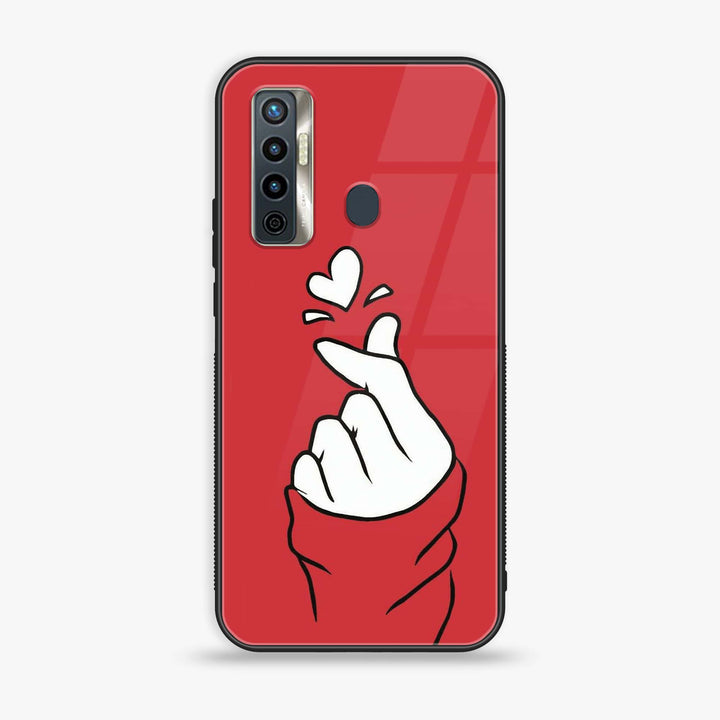 Tecno Camon 17 - Finger Heart BTS - Premium Printed Glass Case